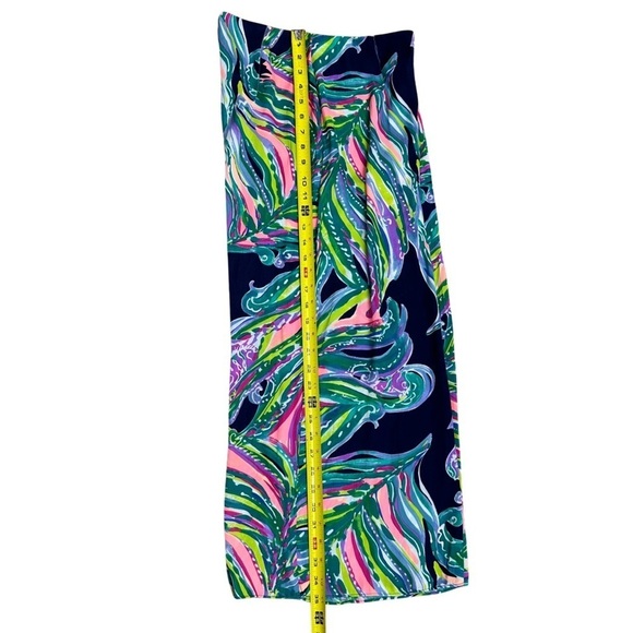 Lilly Pulitzer Posy Don’t Leave Me Hanging Wide Leg Pants Size 2 - Picture 8 of 9
